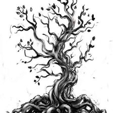 Схема вышивки «монохром»