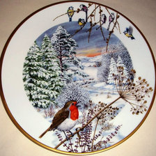 Схема вышивки «Времена года Зима»