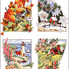 Схема вышивки «Времена года»