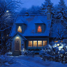 Схема вышивки «В сумерках»