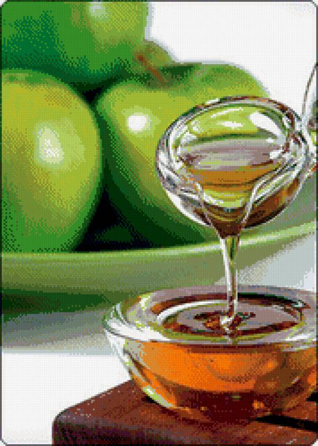 яблоки с мёдом - кухня, яблоки, еда, мед - предпросмотр