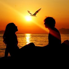 Схема вышивки «на закате»