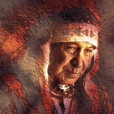 Схема вышивки «индеец»