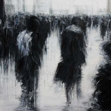 Схема вышивки «Черно-белый город»