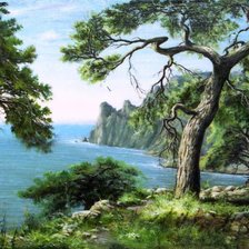 Схема вышивки «Серия "Пейзажи": Горный пейзаж-2»