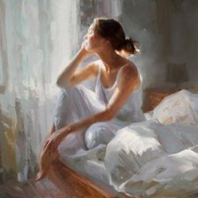 Схема вышивки «Девушка»