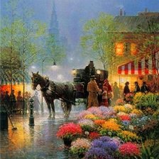 Схема вышивки «городской пейзаж»