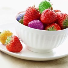 Схема вышивки «клубника»