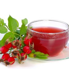 Схема вышивки «чашка с шиповником»