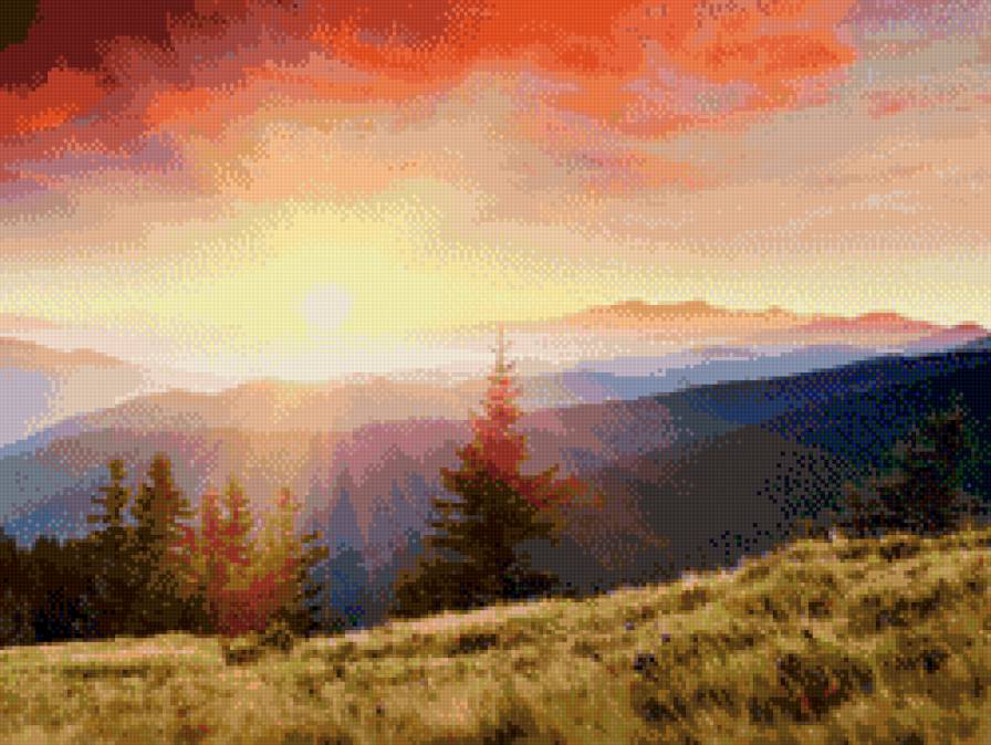 рассвет - солнце, восход, небо, природа - предпросмотр