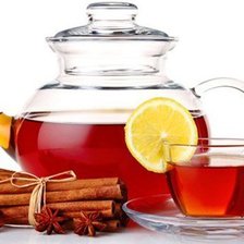 Схема вышивки «чайник с чаем и чашкой с корицей»