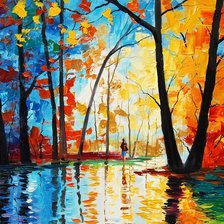 Схема вышивки «дождливая осень»