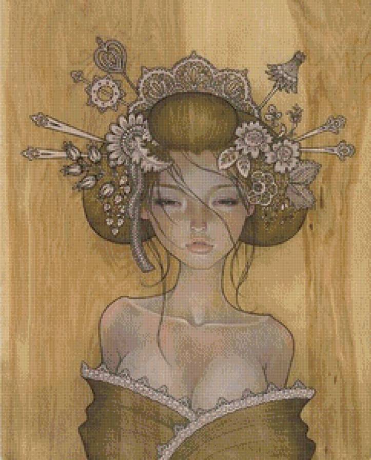 портрет девушки - портрет, девушка, арт - предпросмотр