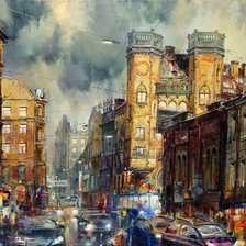 Схема вышивки «Питер»