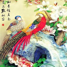 Схема вышивки «Птицы»