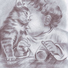 Схема вышивки «дети»