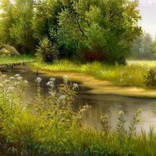 Схема вышивки «пейзаж2»