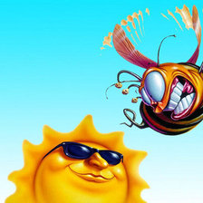 Схема вышивки «Серия "Детские картинки": "Добрая" пчёлка:)»