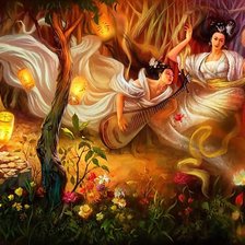 Схема вышивки «китайская фантазия»