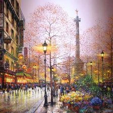 Схема вышивки «дождливая осень»