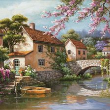 Схема вышивки «Цветущая пора»