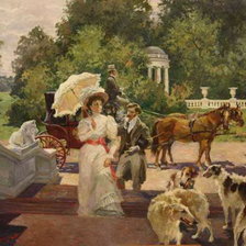 Схема вышивки «СЕРИЯ "ДВОРЯНСКАЯ УСАДЬБА". ЛЕТНЯЯ ПРОГУЛКА»