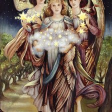 Схема вышивки «ангелы»