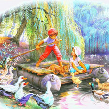 Схема вышивки «на прогулку»