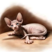 Схема вышивки «сфинкс»