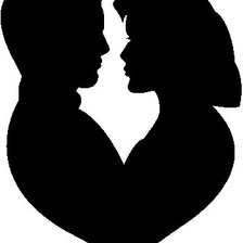 Схема вышивки «Влюбленные»