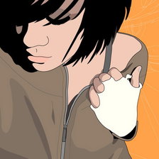 Схема вышивки «девушка»