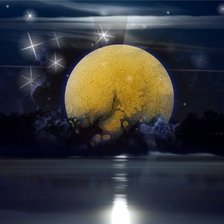 Схема вышивки «луна»