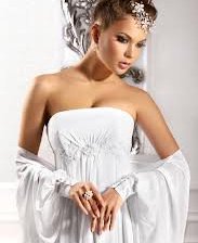 Схема вышивки «девушка в белом»