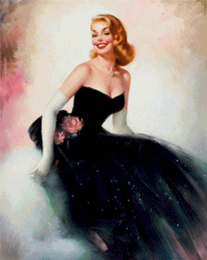 ретро дива - ретро, девушка - предпросмотр