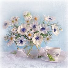 Схема вышивки «Нежные цветочки»