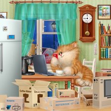 Схема вышивки «любитель техники»