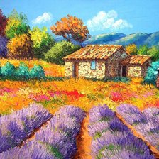 Схема вышивки «Прованс. Лаванда»