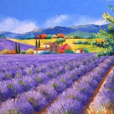 Схема вышивки «Прованс. Лаванда»