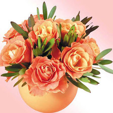 Схема вышивки «персиковые розы»