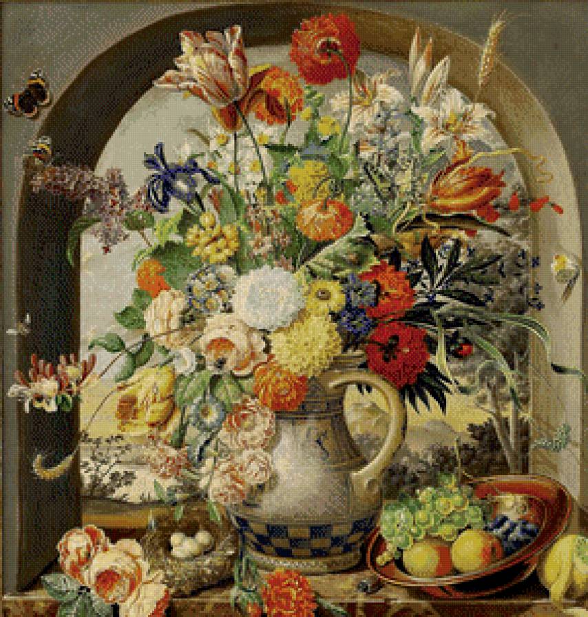 натюрморт - цветы, картина, натюрморт - предпросмотр