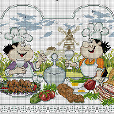 Схема вышивки «поворята»