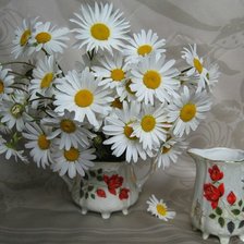 Схема вышивки «ромахи»