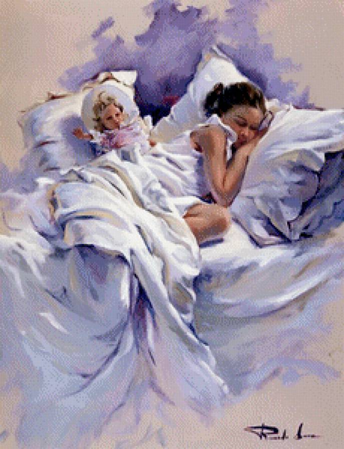 детский сон - сон, нежность, детское, девочка, ребенок, игрушка - предпросмотр