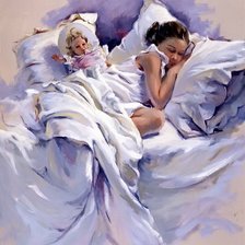 Схема вышивки «детский сон»