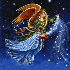 Схема вышивки «ангел»