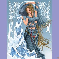 Схема вышивки «Девушка»