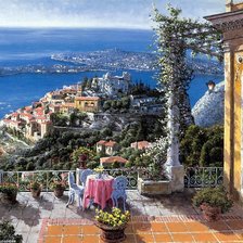 Схема вышивки «Вид на море.Греция»