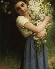 Схема вышивки «Девушка»