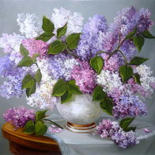 Схема вышивки «Сирень»