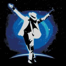 Схема вышивки «Майкл Джексон»